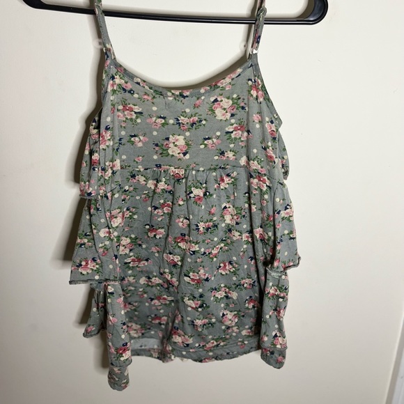 Boho Floral Ruffle Tank Top - Picture 5 of 9